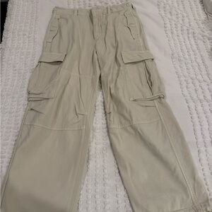 Aritzia Cream Cargo Pants